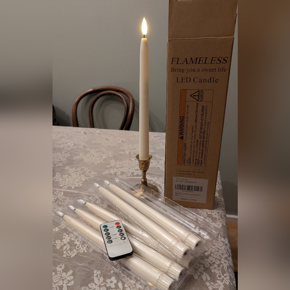 LED Taper Candles with Remote